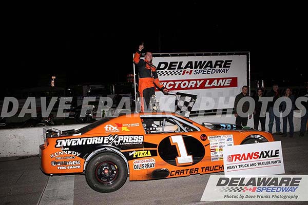 Trevor Collver wins first race in 2018 sponsored by Inventory Express